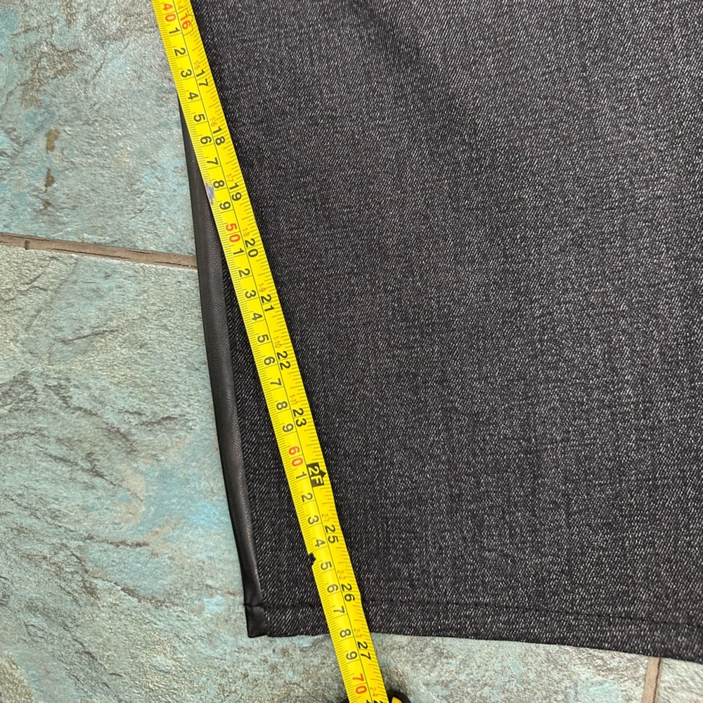 NWT Abercrombie‎ & Fitch Jeans 20r Faux Leather Ankle Straight Ultra High Rise - Picture 10 of 10